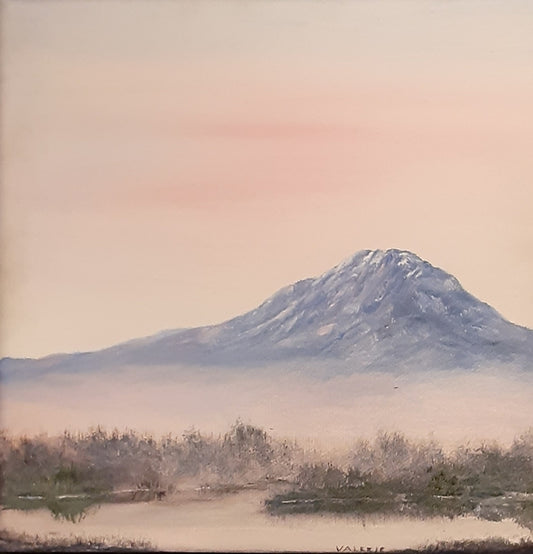 New Day, 2023, oil, 8 x 8 in. / 20.32 x 20.32 cm.