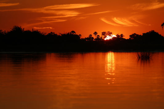 Okavango Sunset, 2018, photography, 13 x 19 in. / 33.02 x 48.26 cm.