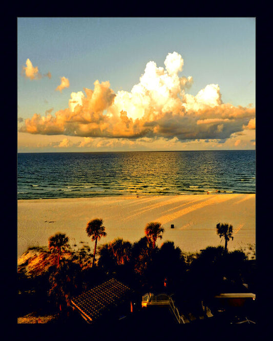 Panama City Beach Morning Cloud, 2023, photography, 20 x 16 in. / 50.8 x 40.64 cm.