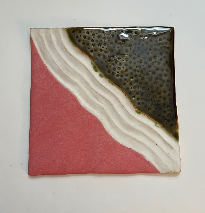 Pink, 2023, stoneware, 13 x 12 in. / 33.02 x 30.48 cm.