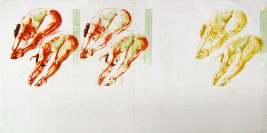 Plogeuses 2, 2024, lithograph on mylar, 72 x 36 in. / 182.88 x 91.44 cm.