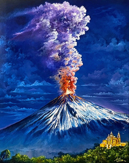 Popocatepetl, 2024, oil on canvas, 24 x 30 in. / 60.96 x 76.2 cm.