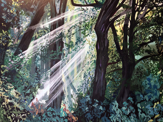 Prospect Park Light, 2021, acrylic, 36 x 48 in. / 91.44 x 121.92 cm.