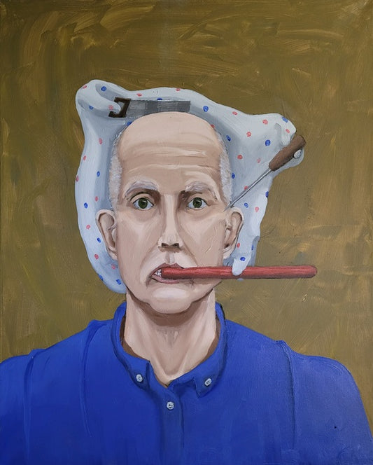 Repressed Memory, 2022, oil on canvas, 30 x 24 in. / 76.2 x 60.96 cm.