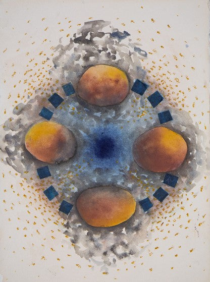 Ripple I, 2024, watercolor on paper, 14 x 10 in. / 35.56 x 25.4 cm.