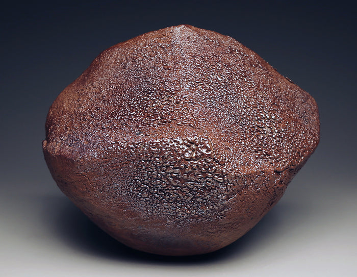 Rock Vase #2, 2021, ceramic, 8 x 10 x 7 in. / 20.32 x 25.4 x 17.78 cm.