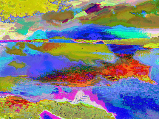 Rolling Cloud, 2010, textured fine art print, 24 x 32 in. / 60.96 x 81.28 cm.