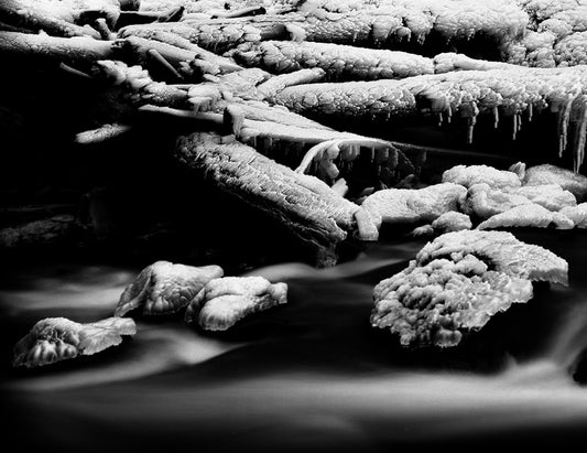 Sahalie Falls, 1977, silver print, 11 x 14 in. / 27.94 x 35.56 cm.