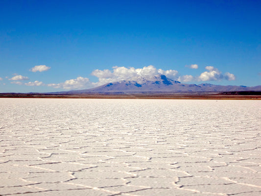 Salt Flats of Bolivia, 2023, giclee print on wrapped canvas, 24 x 18 in. / 60.96 x 45.74 cm.