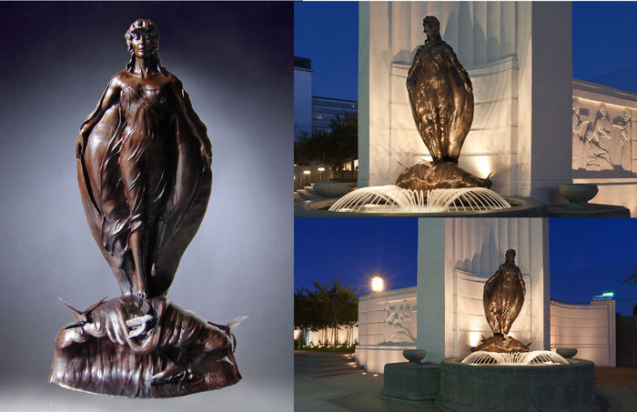 Seaswept, 2009, bronze, 9.5 x 6 x 4.5 ft. / 114 x 72 x 54 in.