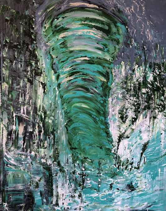 A Shake in the Forest, 2024, oil on acrylic, 32 x 39 in. / 81.28 x 99.06 cm.