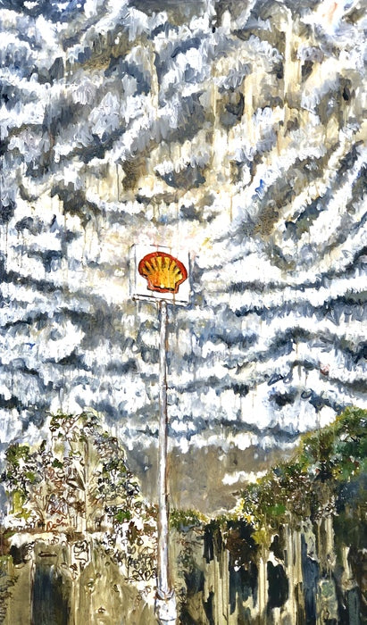 Shell (Pylons #2), 2010, oil on canvas, 60 x 40 in. / 152.4 x 101.6 cm.