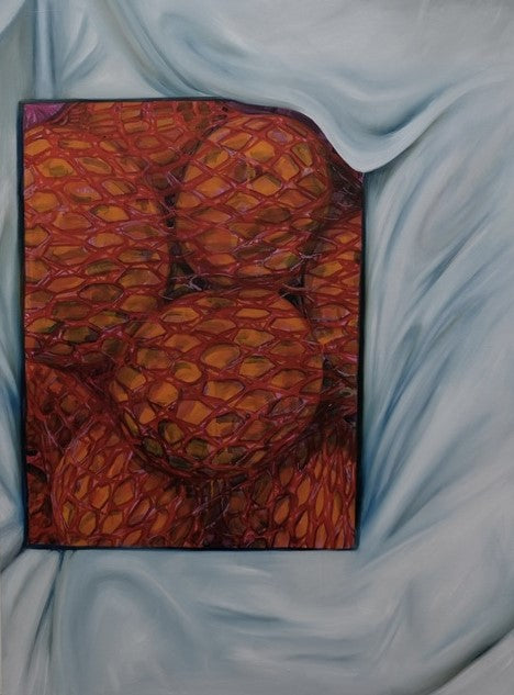 Slutty Little Oranges, 2024, oil on canvas, 40 x 30 in. / 101.6 x 76.2 cm.