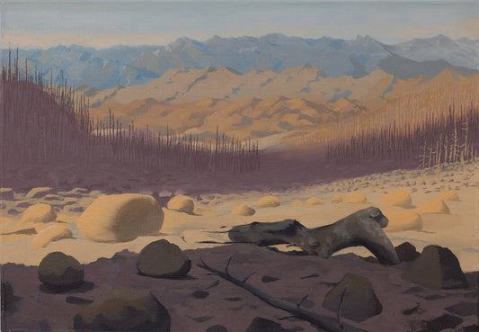 Still, 2023, oil on canvas, 14 x 20 in. / 35.56 x 50.8 cm.