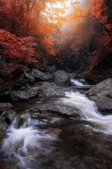 Stowe Falls, 2021, aluminum print, 24 x 36 in. / 60.96 x 91.44 cm.