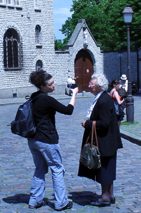 Strangers Encounter, Paris, 2023, photography, 7.5 x 5 in. / 19.05 x 12.7 cm.