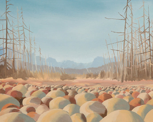 Study for Streambed, 2021, oil on canvas, 16 x 20 in. / 40.64 x 50.8 cm.