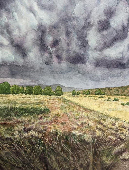 Summer Storm, 2021, watercolor, 12 x 9 in. / 30.48 x 22.86 cm.