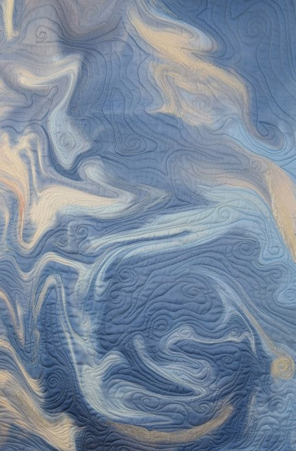 Swirling Clouds, 2023, mixed media, 34 x 22.5 in. / 86.36 x 57.15 cm.