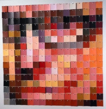 Take Me As An Example, 2013, color swatches, 48 x 48 in. / 121.92 x 121.92 cm.