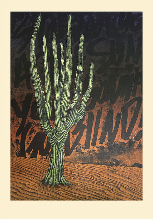 Te Vas A Quedar Ciego Por Mirar Tanto Al Sol, 2020, lithography, 24 x 18 in. / 60.96 x 45.72 cm.