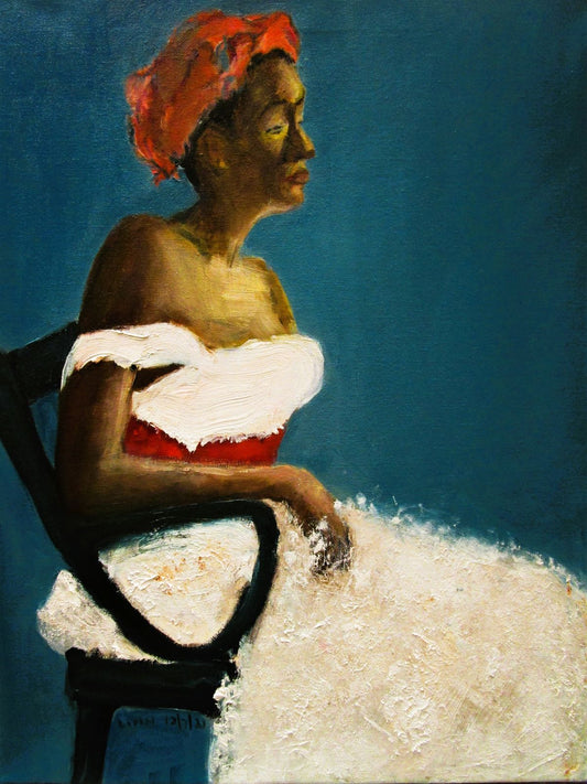 The Bride, 2024, oil on canvas, 20 x 16 in. / 50.8 x 40.64 cm.