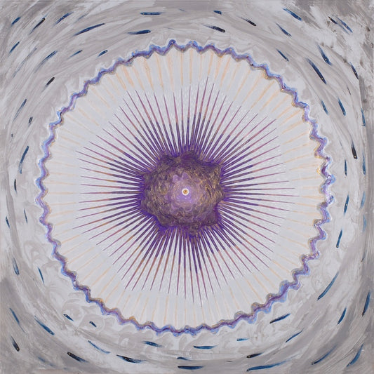 The Source of All Glory, 2023, acrylic, 36 x 36 in. / 91.44 x 91.44 cm.