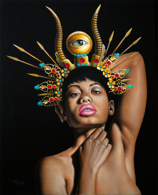 Third Eye, 2022, oil on linen, 30 x 24 in. / 76.2 x 60.96 cm.