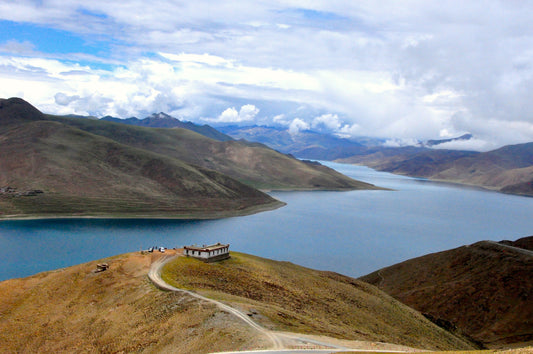 Tibet Yamdrok Lake, 2023, giclee print on wrapped canvas, 24 x 16 in. / 60.96 x 40.5 cm.