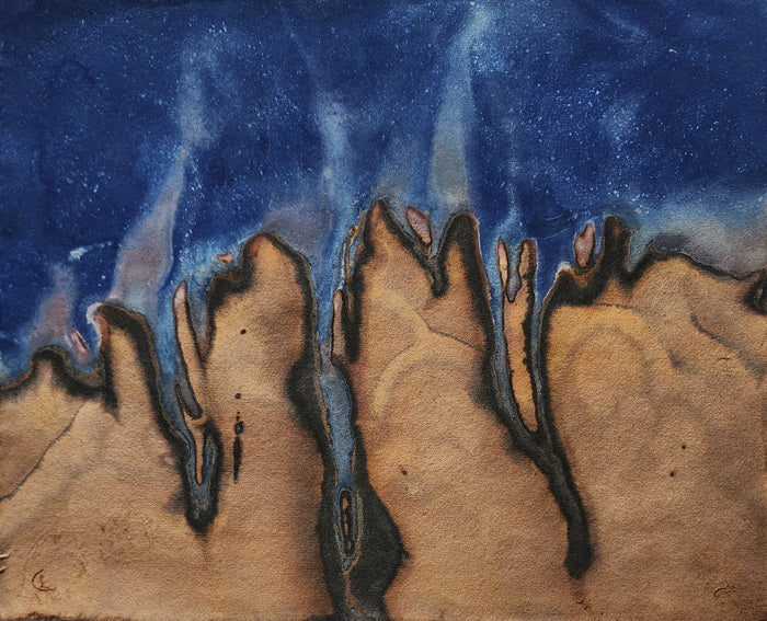 Tides, 2023, cyanotype, 8.5 x 10 in. / 21.59 x 25.4 cm.