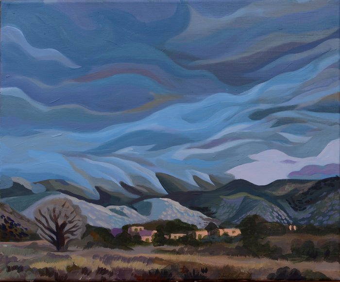 Under the Big Sky, 2023, acrylic on canvas, 16 x 20 in. / 40.64 x 50.8 cm.