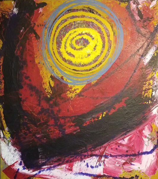 Vortex, 2022, acrylic, 40 x 44 in. / 101.6 x 111.76 cm.