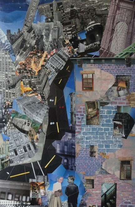 We Took the Train Home, 2007, collage, 30 x 24 in. / 76.2 x 60.96 cm.