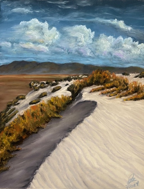 White Sands National Park, 2024, soft pastels, 11 x 14 in. / 27.94 x 35.56 cm.